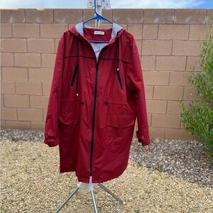 Kate Kasin Women’s Hooded Rain Jacket – Size 2XL